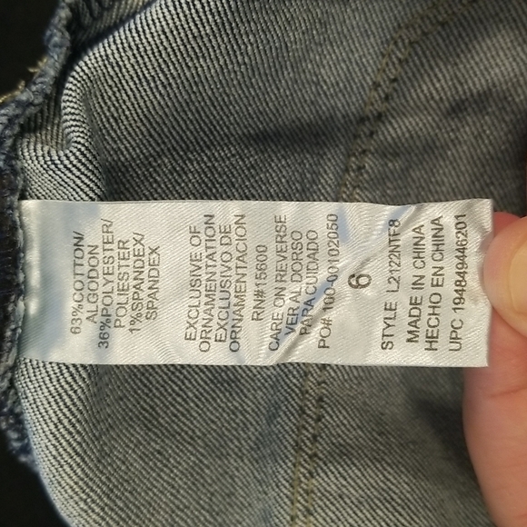 WIT & WISDOM 'Ab'Solution High Waist Raw Hem Crop Slim Straight Leg Jeans 6 NWT - Picture 15 of 15